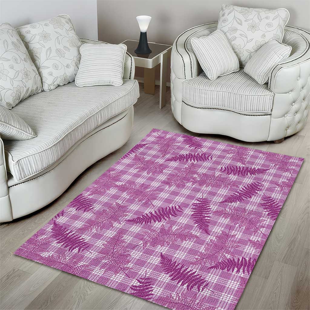 Pink Palaka Hawaii Palapalai Area Rug Hawaiian Fern - Polynesian Pride
