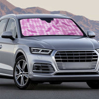 Pink Palaka Hawaii Palapalai Auto Sun Shade Hawaiian Fern - Polynesian Pride