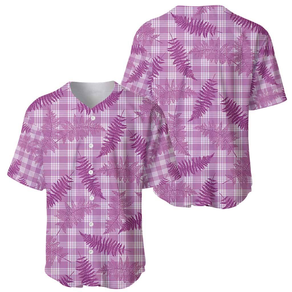 Pink Palaka Hawaii Palapalai Baseball Jersey Hawaiian Fern - Polynesian Pride