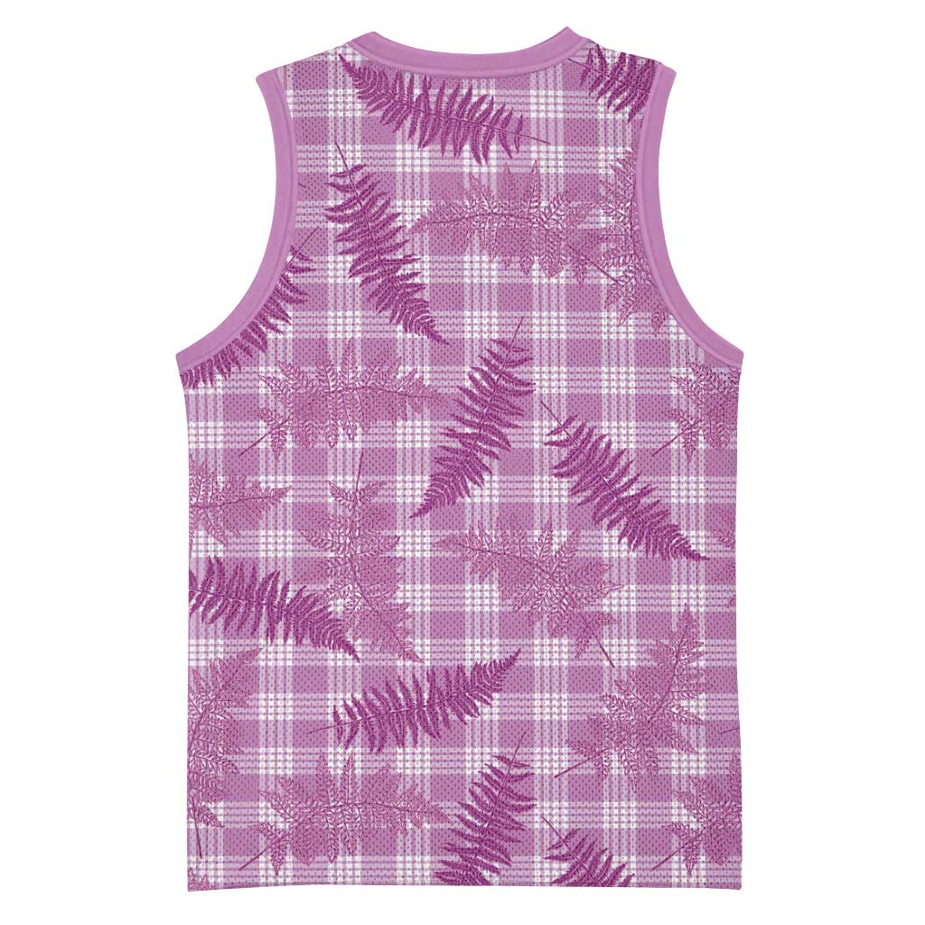 Pink Palaka Hawaii Palapalai Basketball Jersey Hawaiian Fern - Polynesian Pride