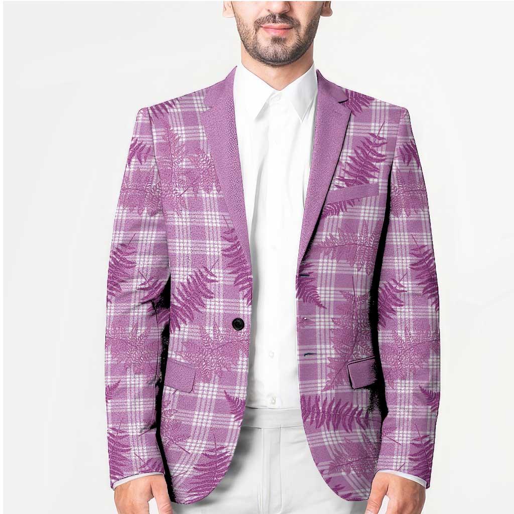 Pink Palaka Hawaii Palapalai Blazer Hawaiian Fern - Polynesian Pride