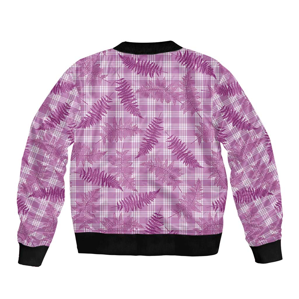 Pink Palaka Hawaii Palapalai Bomber Jacket Hawaiian Fern LT14 - Polynesian Pride