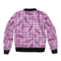 Pink Palaka Hawaii Palapalai Bomber Jacket Hawaiian Fern LT14 - Polynesian Pride