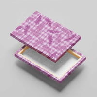 Pink Palaka Hawaii Palapalai Canvas Wall Art Hawaiian Fern - Polynesian Pride