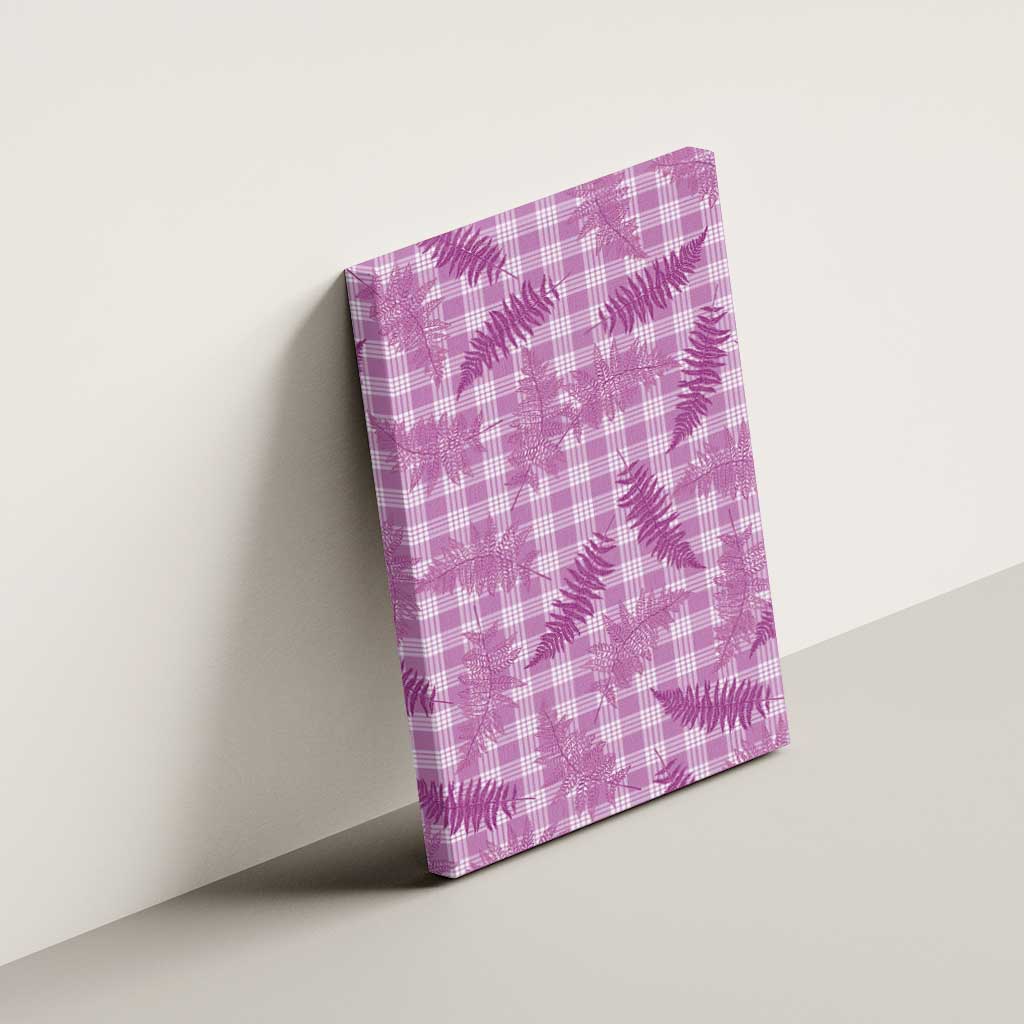 Pink Palaka Hawaii Palapalai Canvas Wall Art Hawaiian Fern - Polynesian Pride