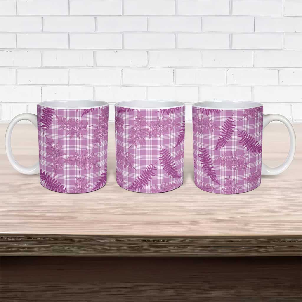 Pink Palaka Hawaii Palapalai Ceramic Mug Hawaiian Fern - Polynesian Pride