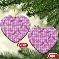 Pink Palaka Hawaii Palapalai Ceramic Ornament Hawaiian Fern - Polynesian Pride