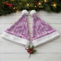 Pink Palaka Hawaii Palapalai Christmas Santa Hat Hawaiian Fern LT14 - Polynesian Pride