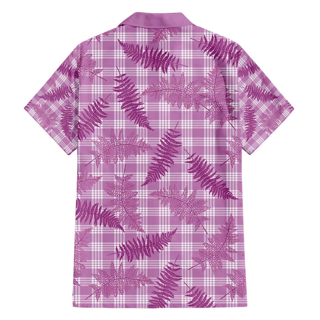 Pink Palaka Hawaii Palapalai Family Matching Tank Maxi Dress and Hawaiian Shirt Hawaiian Fern - Polynesian Pride