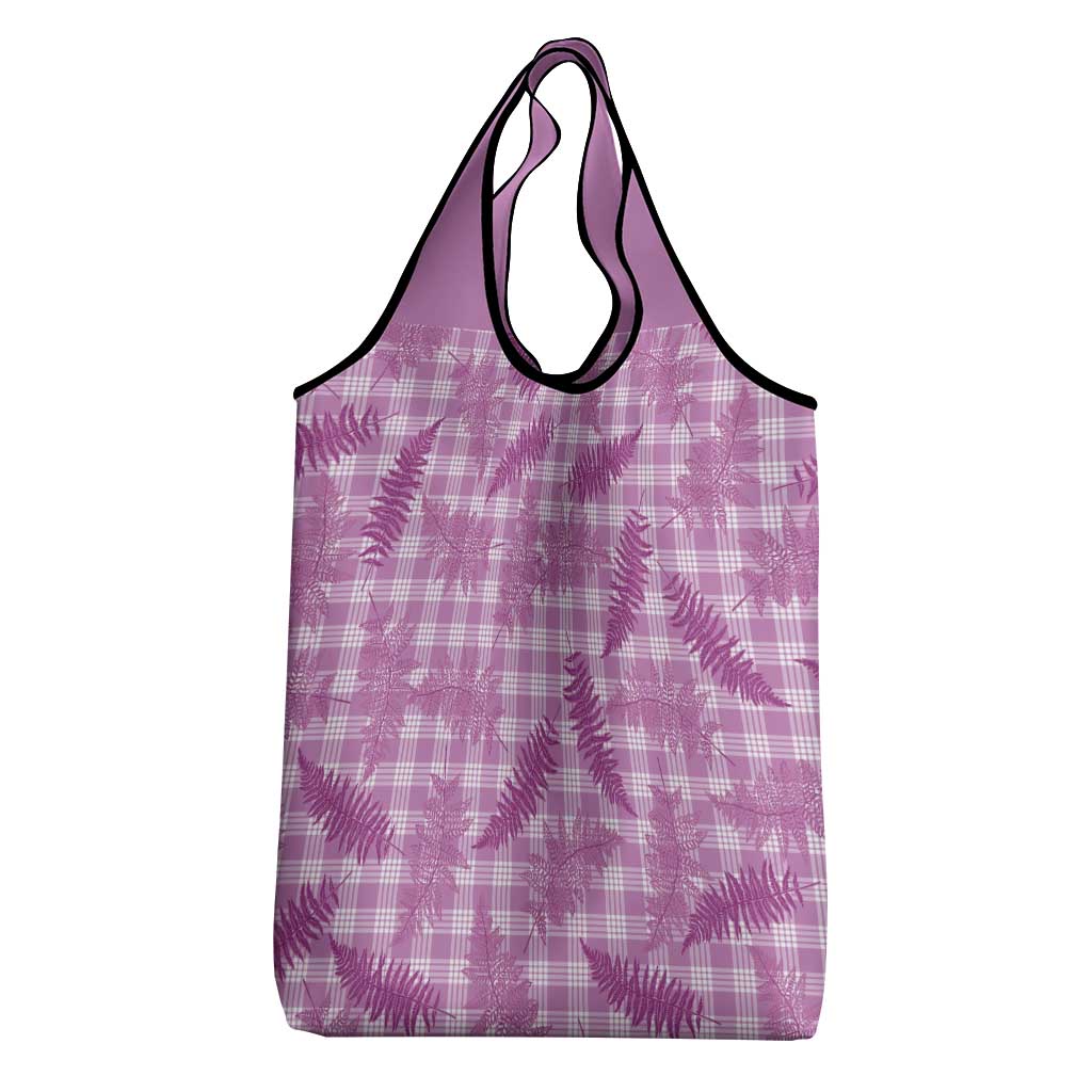 Pink Palaka Hawaii Palapalai Grocery Bag Hawaiian Fern - Polynesian Pride