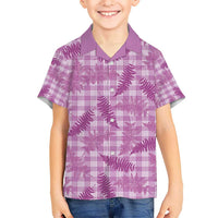 Pink Palaka Hawaii Palapalai Hawaiian Shirt Hawaiian Fern - Polynesian Pride