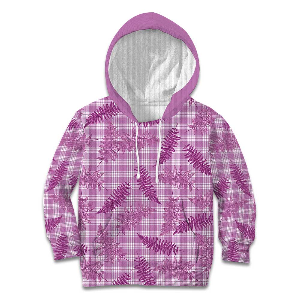 Pink Palaka Hawaii Palapalai Kid Hoodie Hawaiian Fern LT14 Hoodie Pink - Polynesian Pride