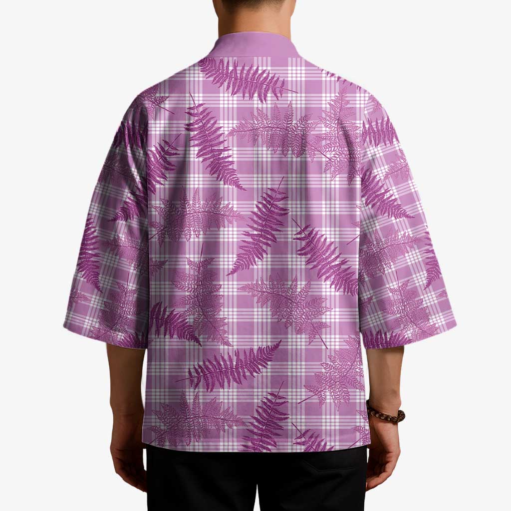 Pink Palaka Hawaii Palapalai Kimono Hawaiian Fern - Polynesian Pride