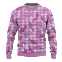 Pink Palaka Hawaii Palapalai Ugly Christmas Sweater Hawaiian Fern LT14 - Polynesian Pride