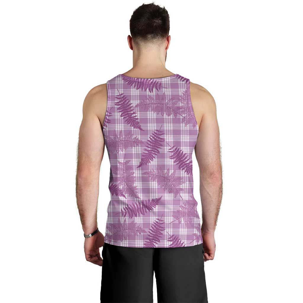 Pink Palaka Hawaii Palapalai Men Tank Top Hawaiian Fern - Polynesian Pride