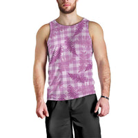 Pink Palaka Hawaii Palapalai Men Tank Top Hawaiian Fern - Polynesian Pride