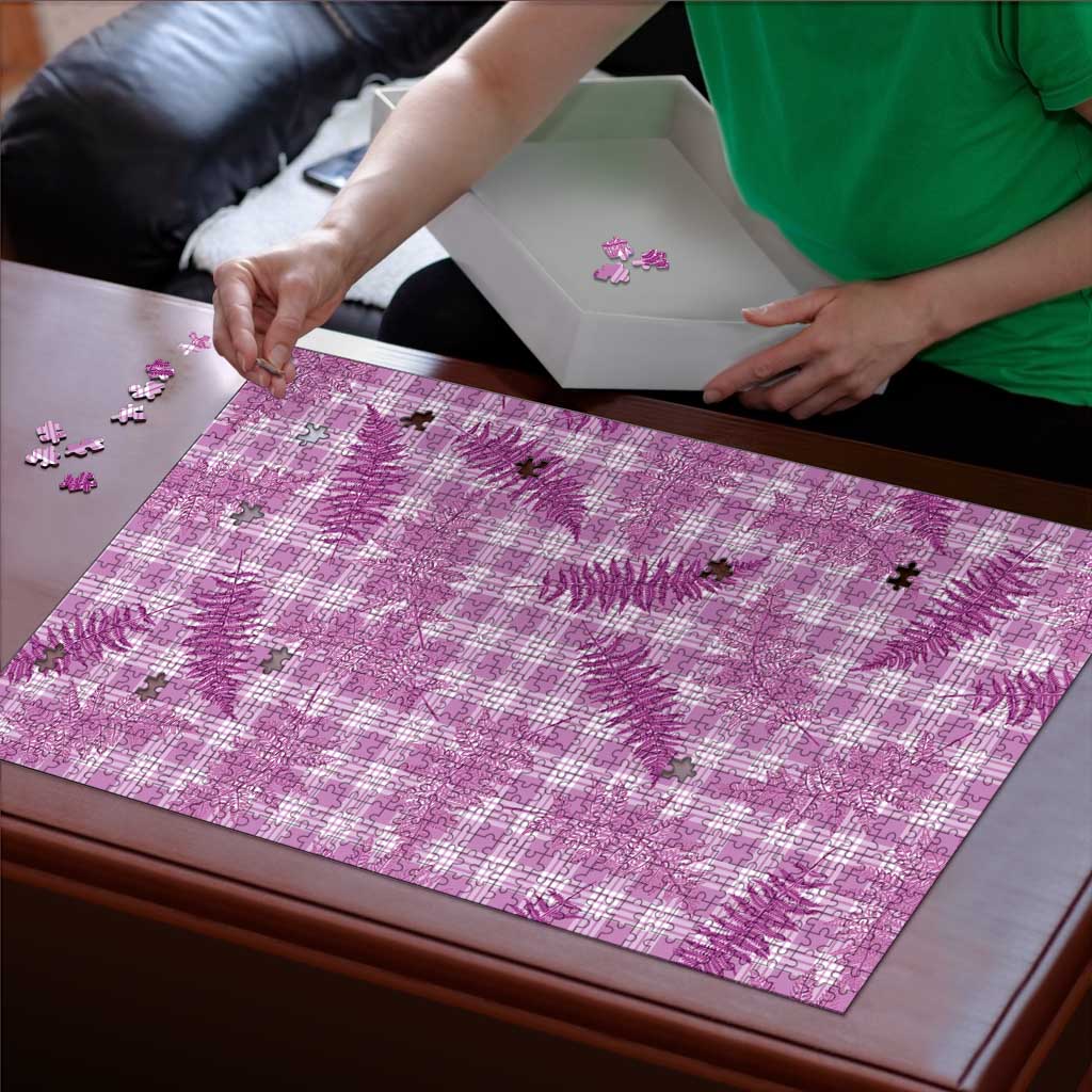 Pink Palaka Hawaii Palapalai Puzzle Hawaiian Fern - Polynesian Pride