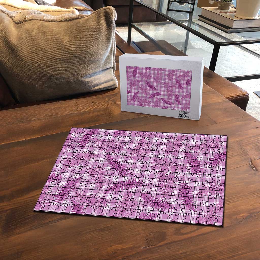 Pink Palaka Hawaii Palapalai Puzzle Hawaiian Fern - Polynesian Pride