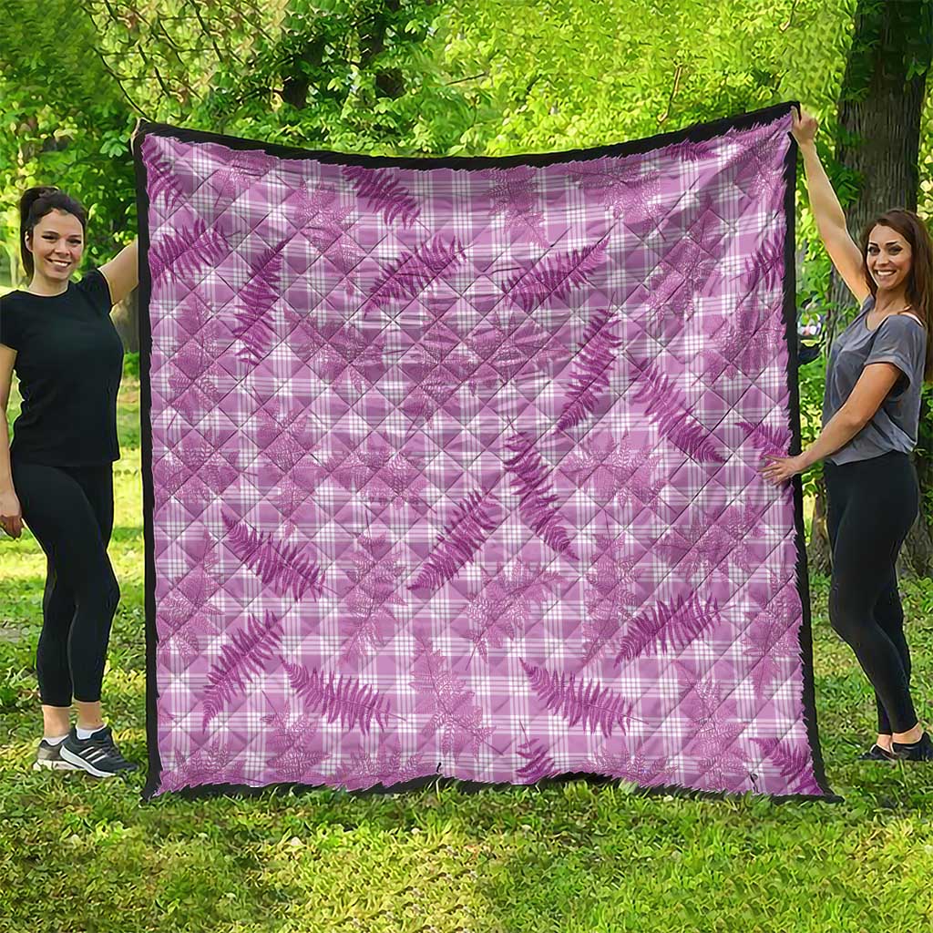 Pink Palaka Hawaii Palapalai Quilt Hawaiian Fern LT14 - Polynesian Pride
