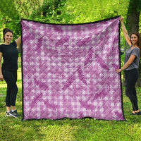 Pink Palaka Hawaii Palapalai Quilt Hawaiian Fern LT14 - Polynesian Pride