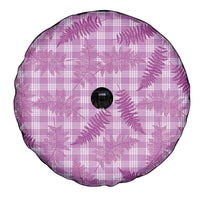 Pink Palaka Hawaii Palapalai Spare Tire Cover Hawaiian Fern - Polynesian Pride