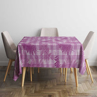 Pink Palaka Hawaii Palapalai Tablecloth Hawaiian Fern - Polynesian Pride