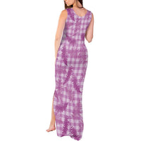 Pink Palaka Hawaii Palapalai Tank Maxi Dress Hawaiian Fern LT14 - Polynesian Pride