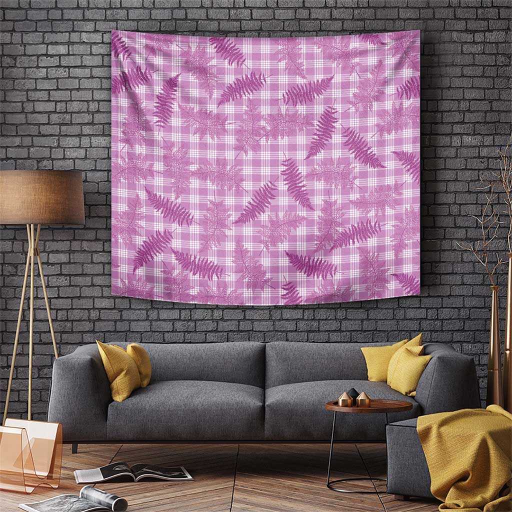 Pink Palaka Hawaii Palapalai Tapestry Hawaiian Fern - Polynesian Pride