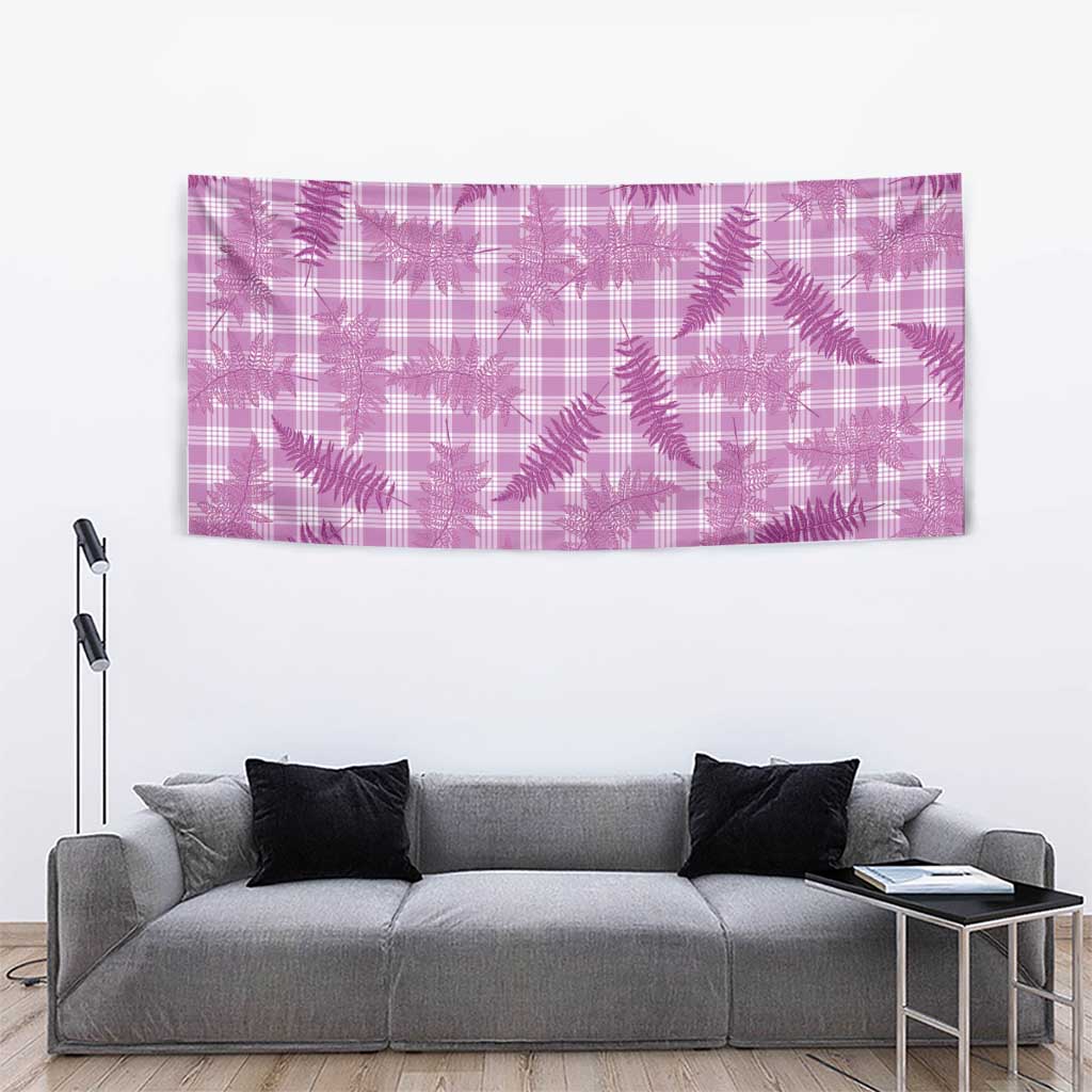 Pink Palaka Hawaii Palapalai Tapestry Hawaiian Fern - Polynesian Pride