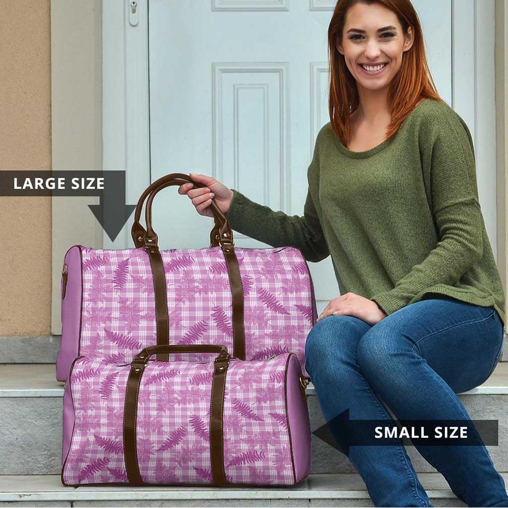 Pink Palaka Hawaii Palapalai Travel Bag Hawaiian Fern - Polynesian Pride