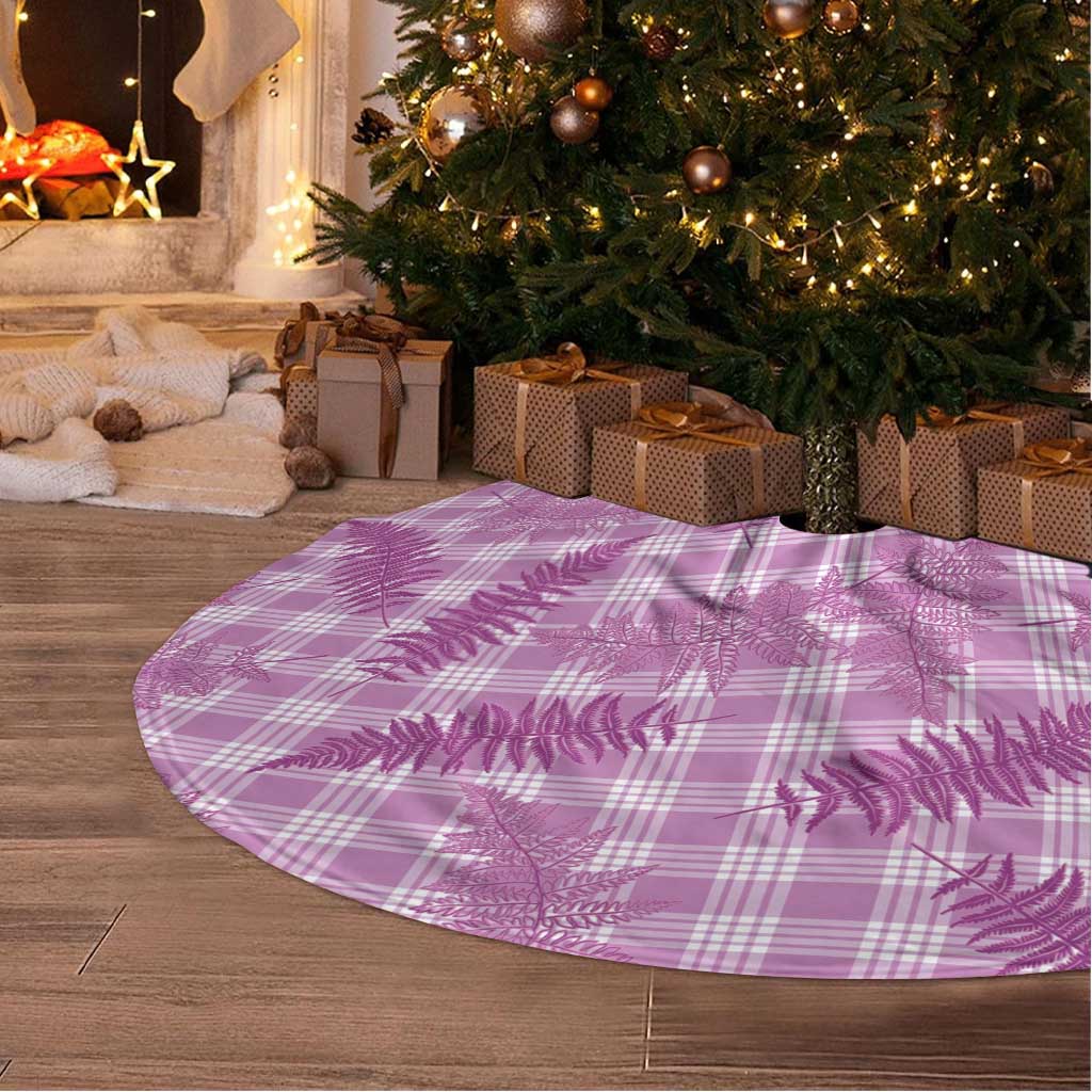 Pink Palaka Hawaii Palapalai Tree Skirt Hawaiian Fern - Polynesian Pride