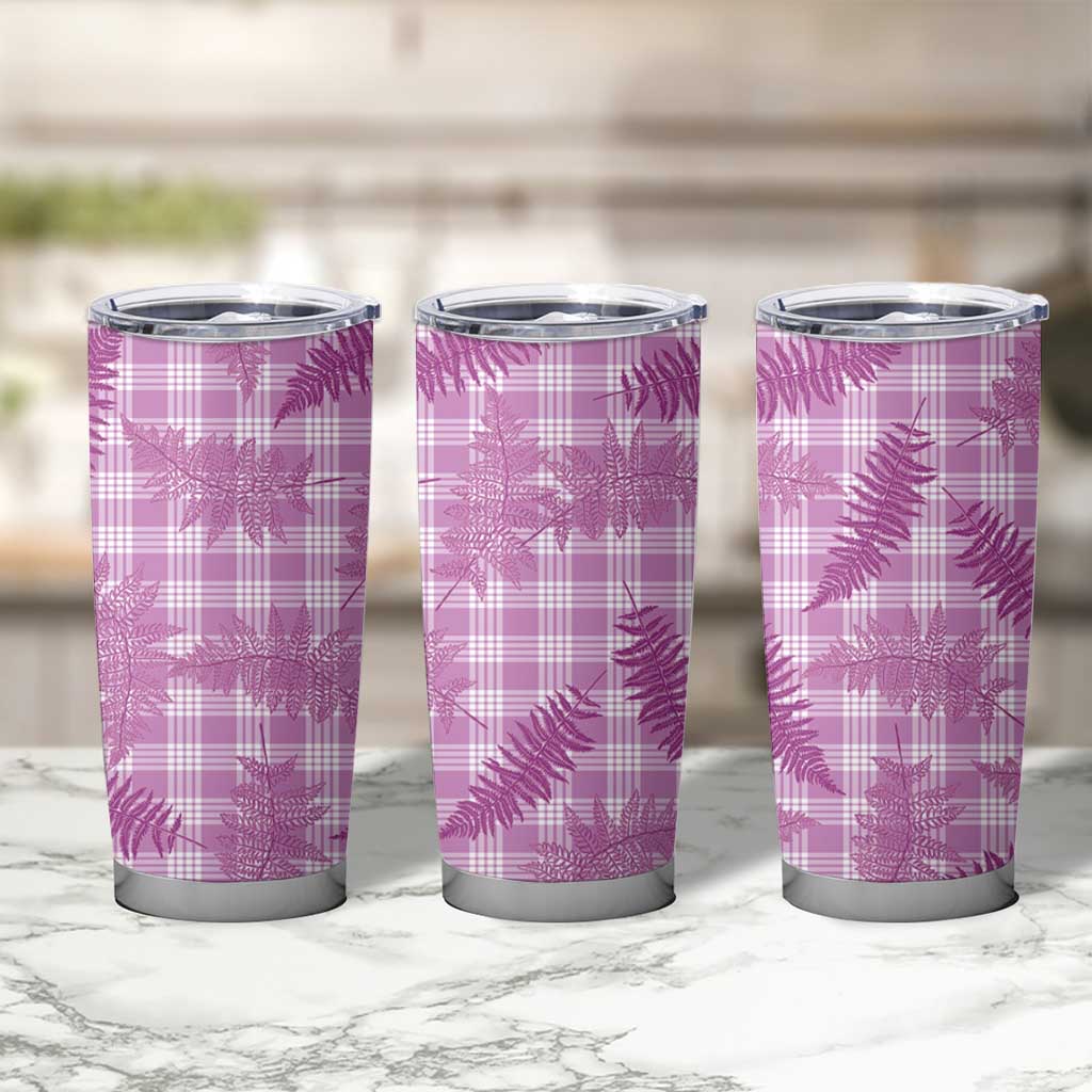 Pink Palaka Hawaii Palapalai Tumbler Cup Hawaiian Fern - Polynesian Pride