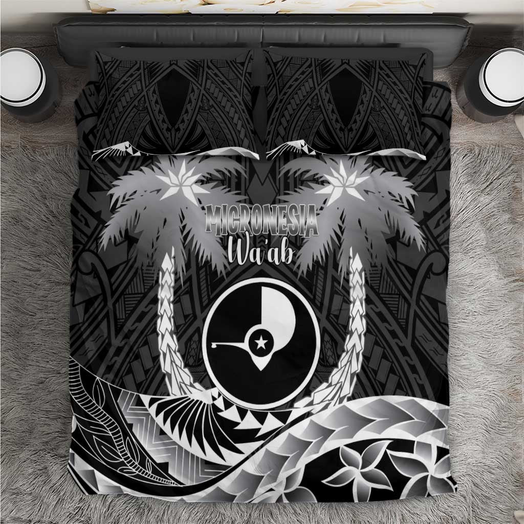 FSM Yap Day Bedding Set 2025 Wa'ab Micronesia Black Color LT14 Black - Polynesian Pride