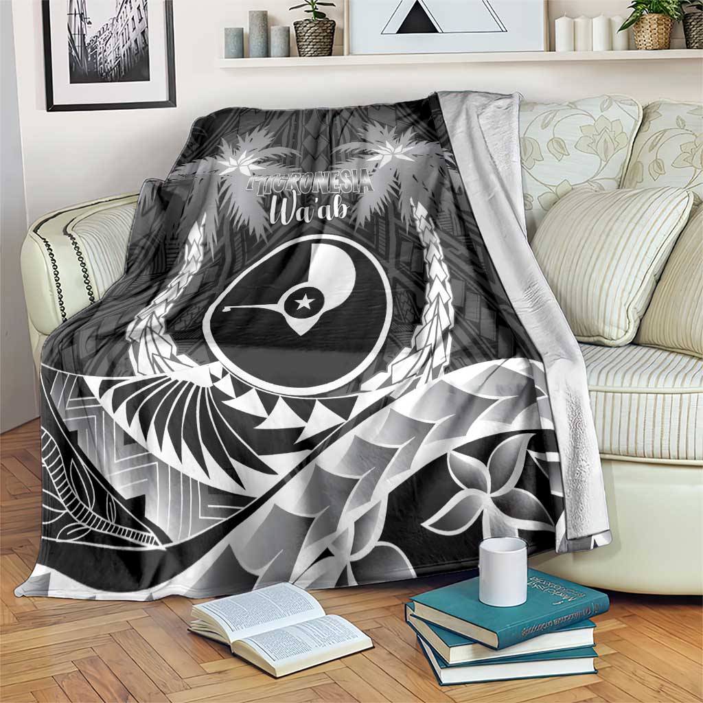 FSM Yap Day Blanket 2025 Wa'ab Micronesia Black Color