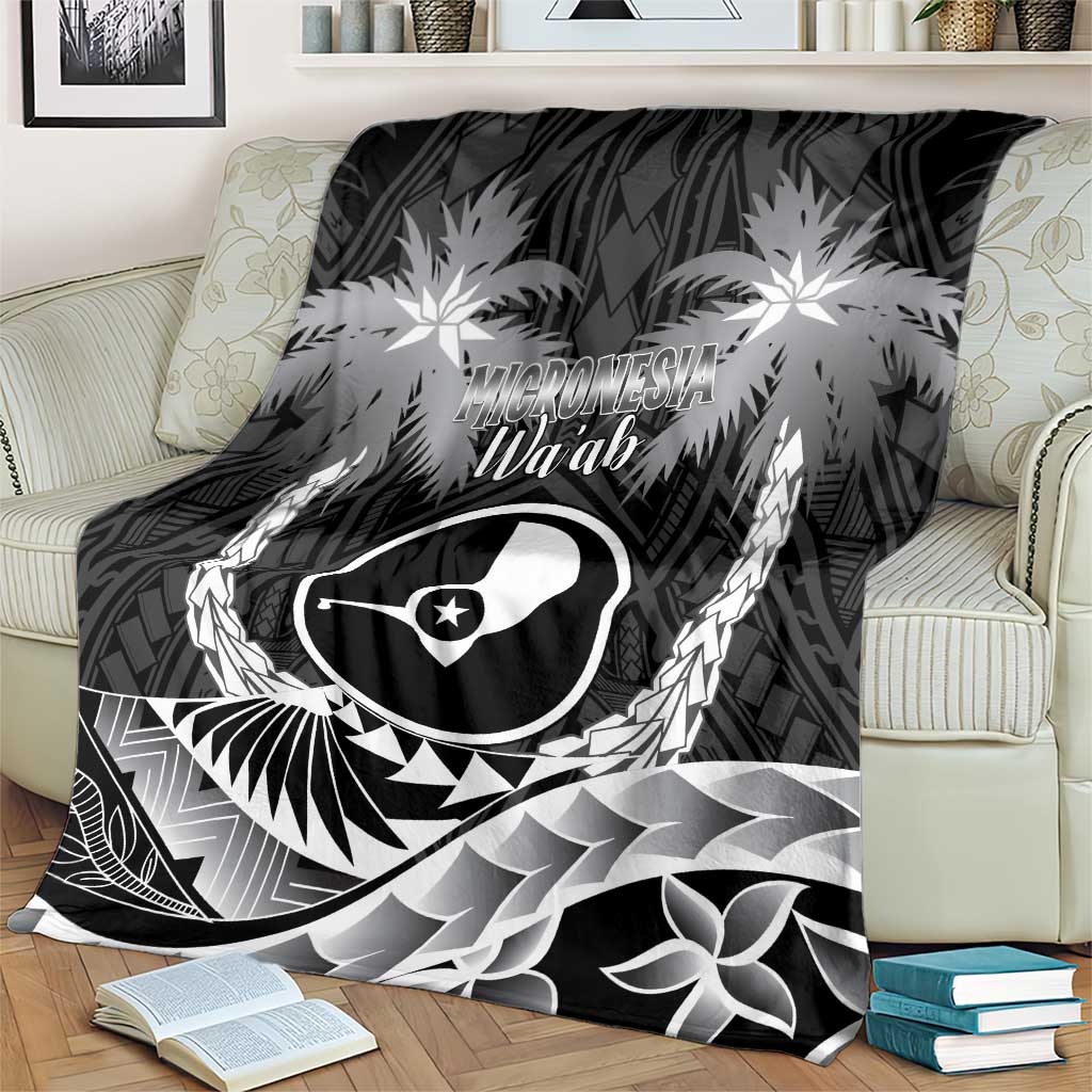 FSM Yap Day Blanket 2025 Wa'ab Micronesia Black Color