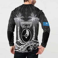 FSM Yap Day Button Sweatshirt 2025 Wa'ab Micronesia Black Color