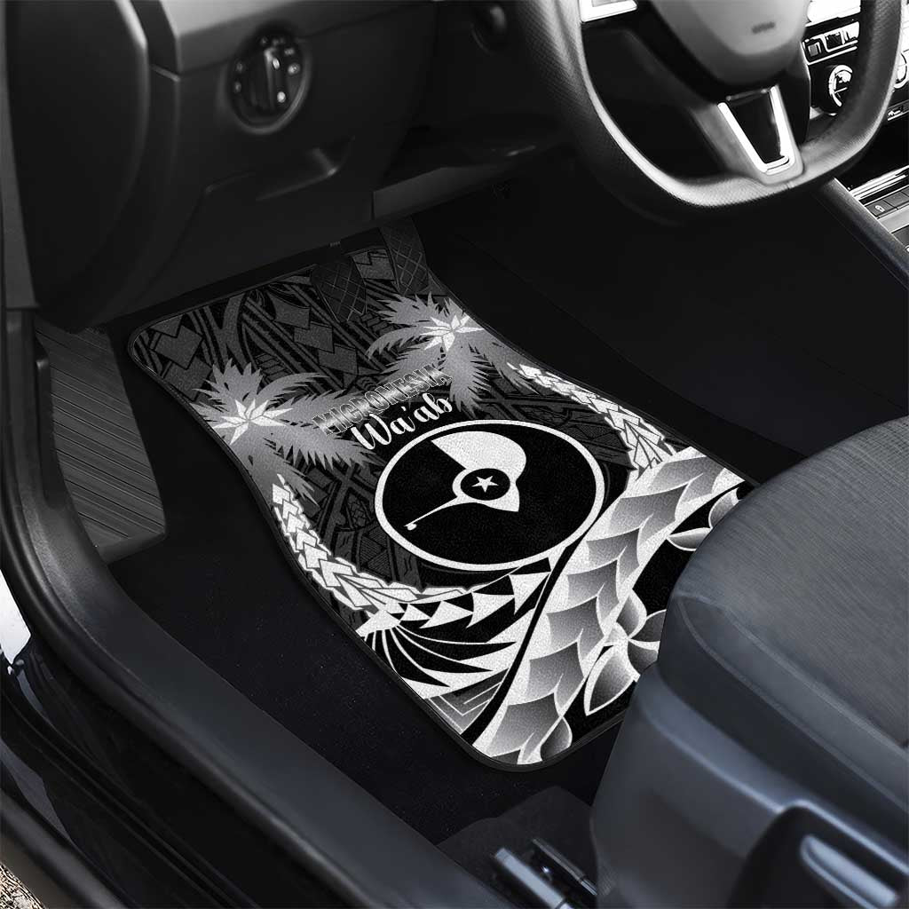 FSM Yap Day Car Mats 2025 Wa'ab Micronesia Black Color