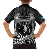 FSM Yap Day Kid Hawaiian Shirt 2025 Wa'ab Micronesia Black Color