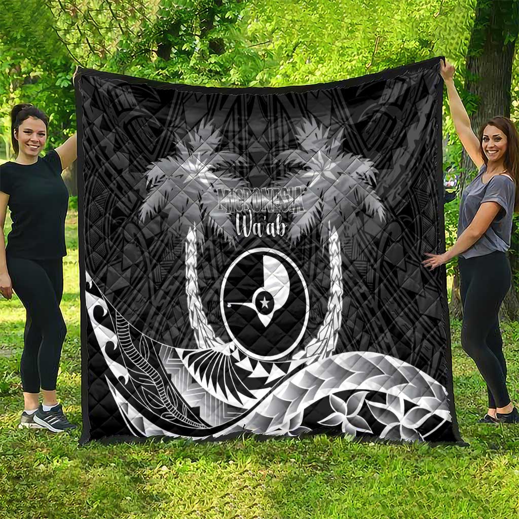 FSM Yap Day Quilt 2025 Wa'ab Micronesia Black Color