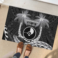 FSM Yap Day Rubber Doormat 2025 Wa'ab Micronesia Black Color
