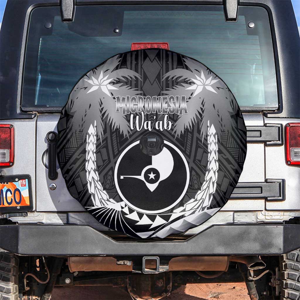 FSM Yap Day Spare Tire Cover 2025 Wa'ab Micronesia Black Color LT14 Black - Polynesian Pride