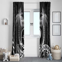 FSM Yap Day Window Curtain 2025 Wa'ab Micronesia Black Color