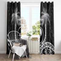 FSM Yap Day Window Curtain 2025 Wa'ab Micronesia Black Color