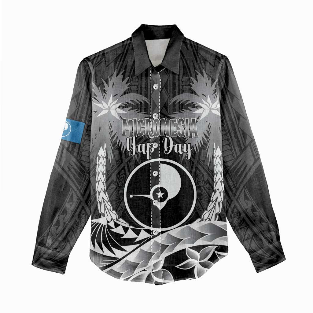 FSM Yap Day Women Casual Shirt 2025 Wa'ab Micronesia Black Color