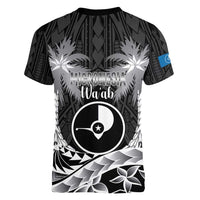 FSM Yap Day Women V-Neck T-Shirt 2025 Wa'ab Micronesia Black Color