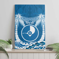 FSM Yap Day Canvas Wall Art 2025 Wa'ab Micronesia Flag Color
