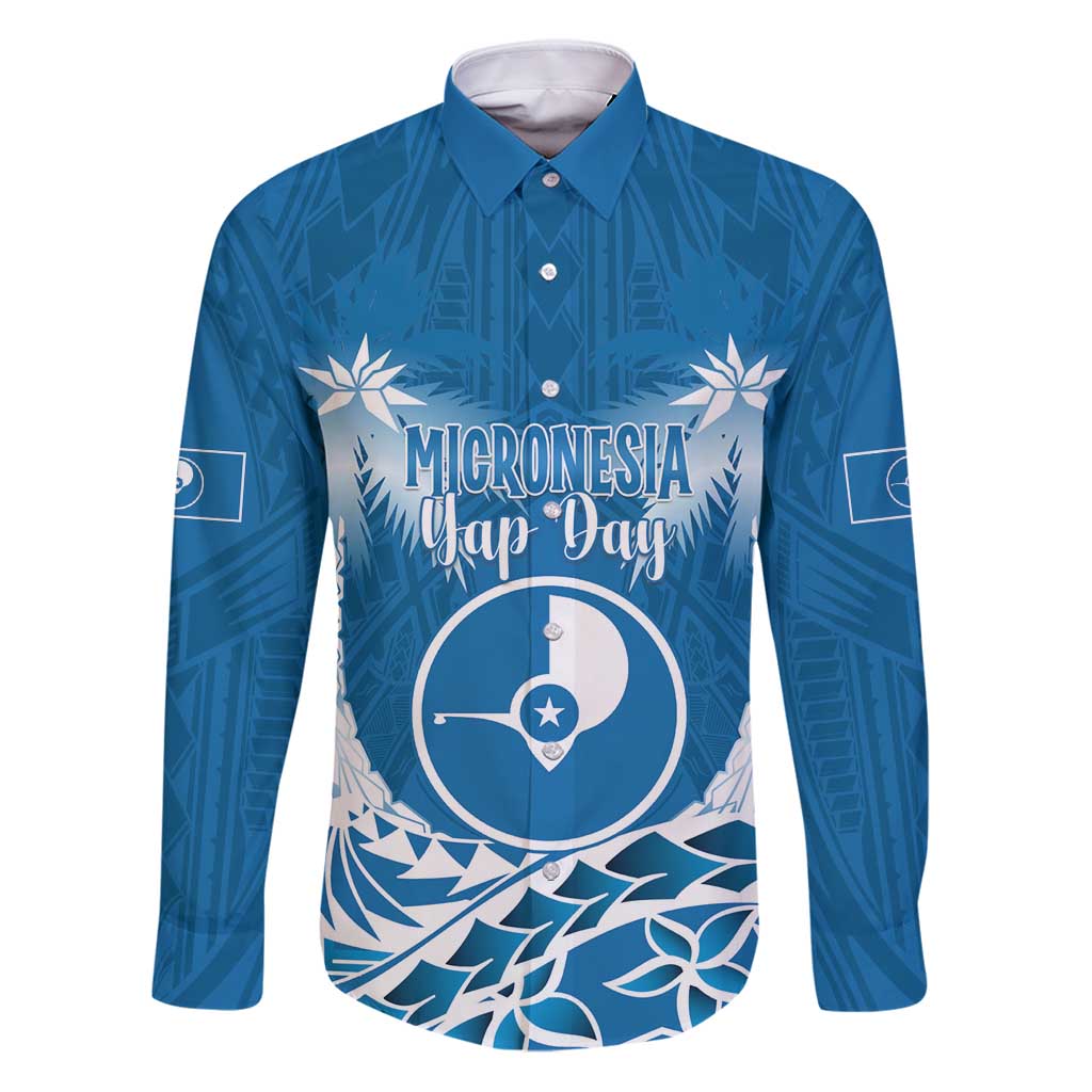 FSM Yap Day Family Matching Puletasi and Hawaiian Shirt 2025 Wa'ab Micronesia Flag Color