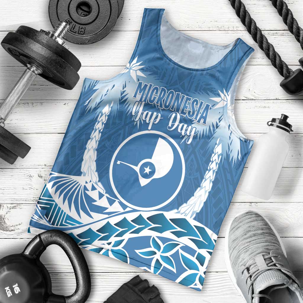 FSM Yap Day Men Tank Top 2025 Wa'ab Micronesia Flag Color