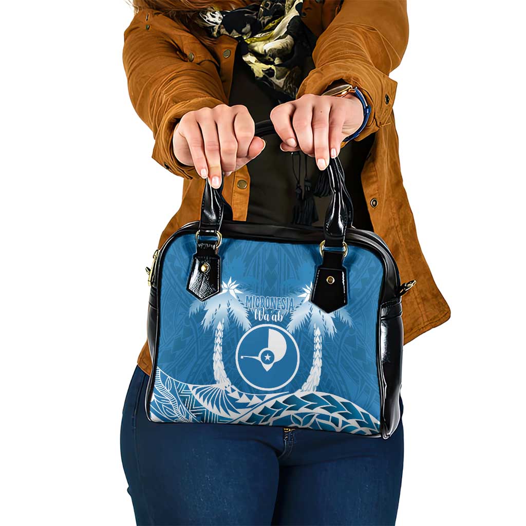 FSM Yap Day Shoulder Handbag 2025 Wa'ab Micronesia Flag Color LT14 One Size Blue - Polynesian Pride