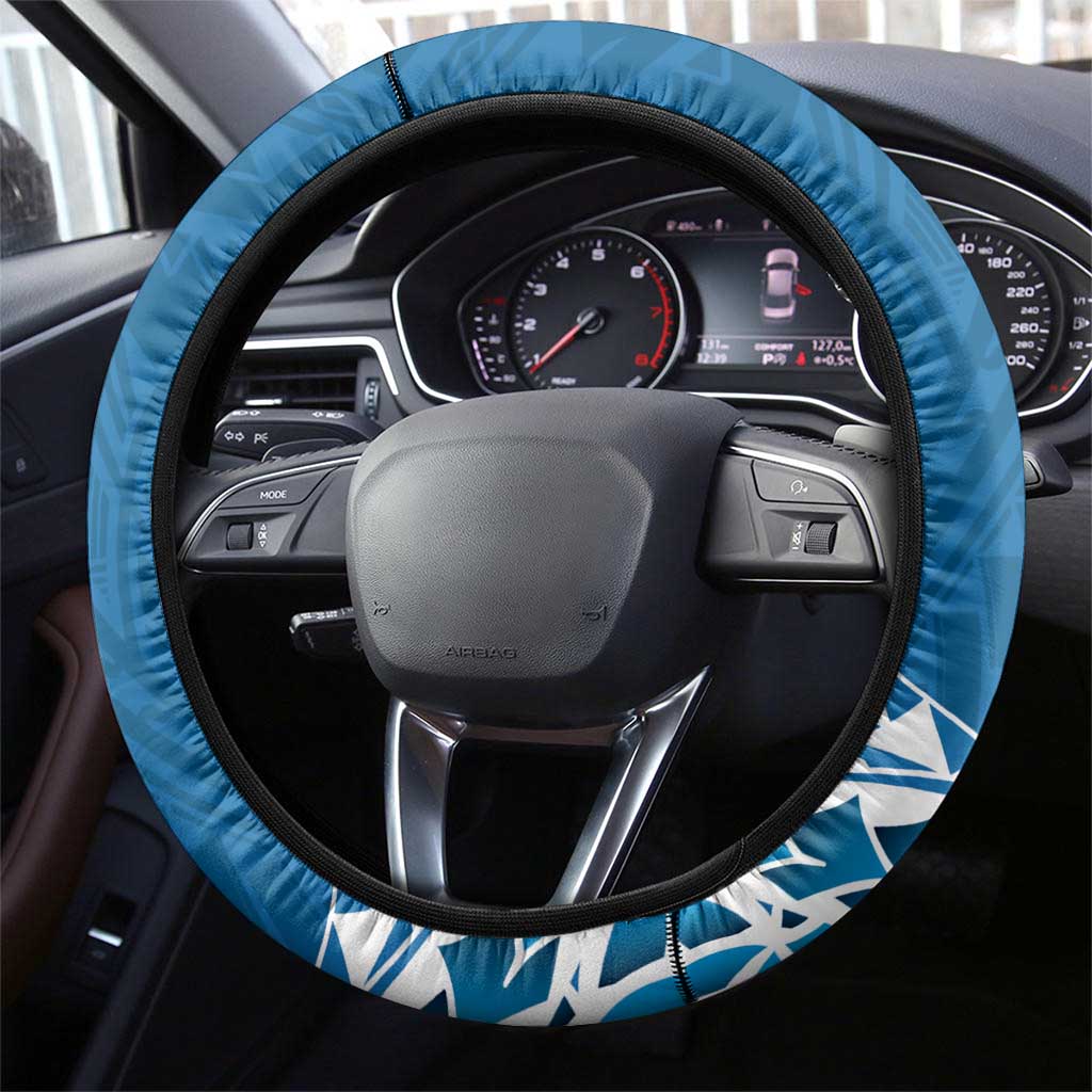 FSM Yap Day Steering Wheel Cover 2025 Wa'ab Micronesia Flag Color